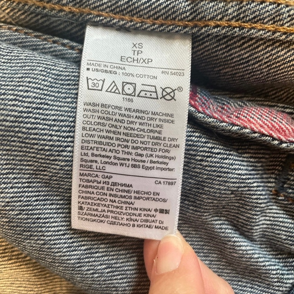 Gap Pendleton Plaid Denim Jacket - image 7